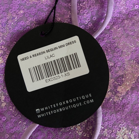 Purple sequin dress - Picture 4 of 5